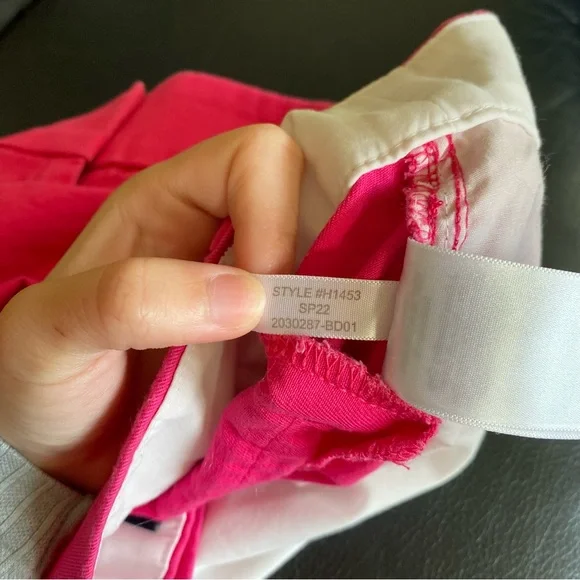 J. CREW Hot Pink Classic Chino Shorts Size 10 - Picture 9 of 9